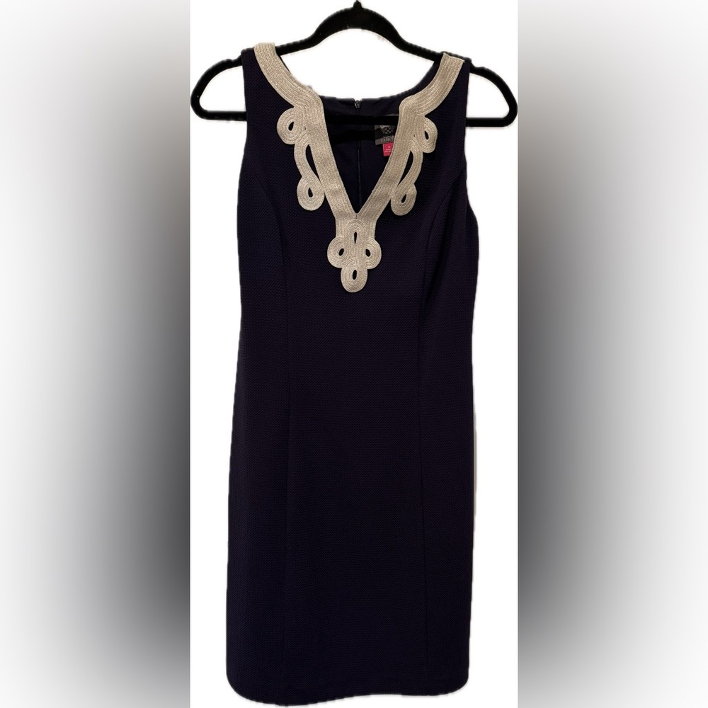 Vince Camuto Navy Blue Sleeveless Dress